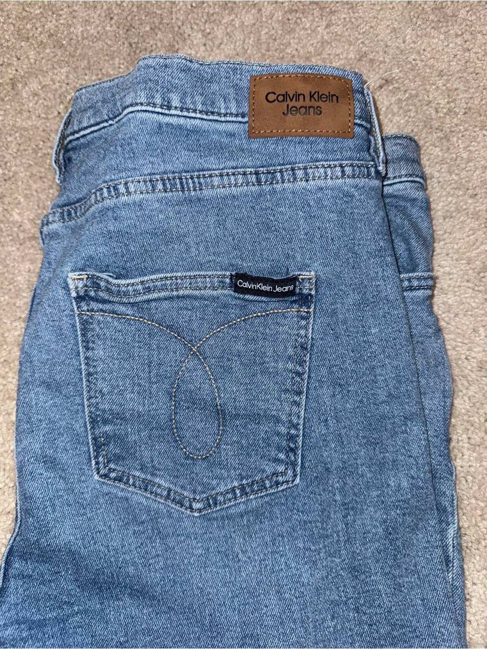 Calvin Klein Womens Light Blue Denim Jeans
